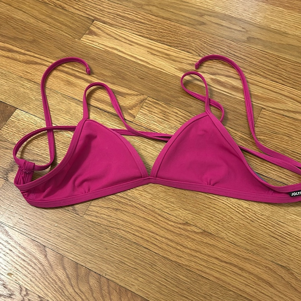 Jolyn Triangle Bikini Top Dragonfruit